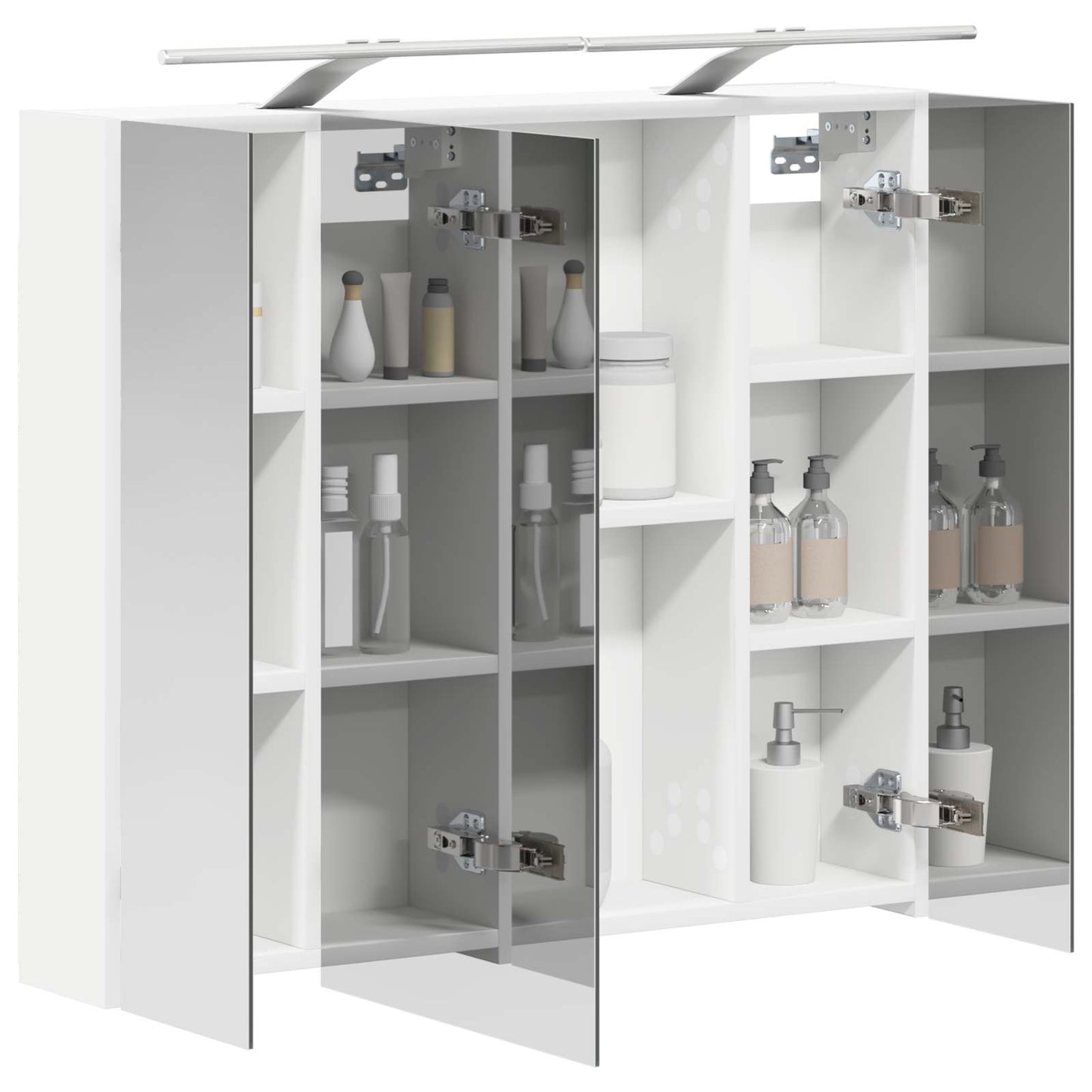 Bathroom Mirror Cabinet White 80 x 14.5 x 70 cm Engineered wood