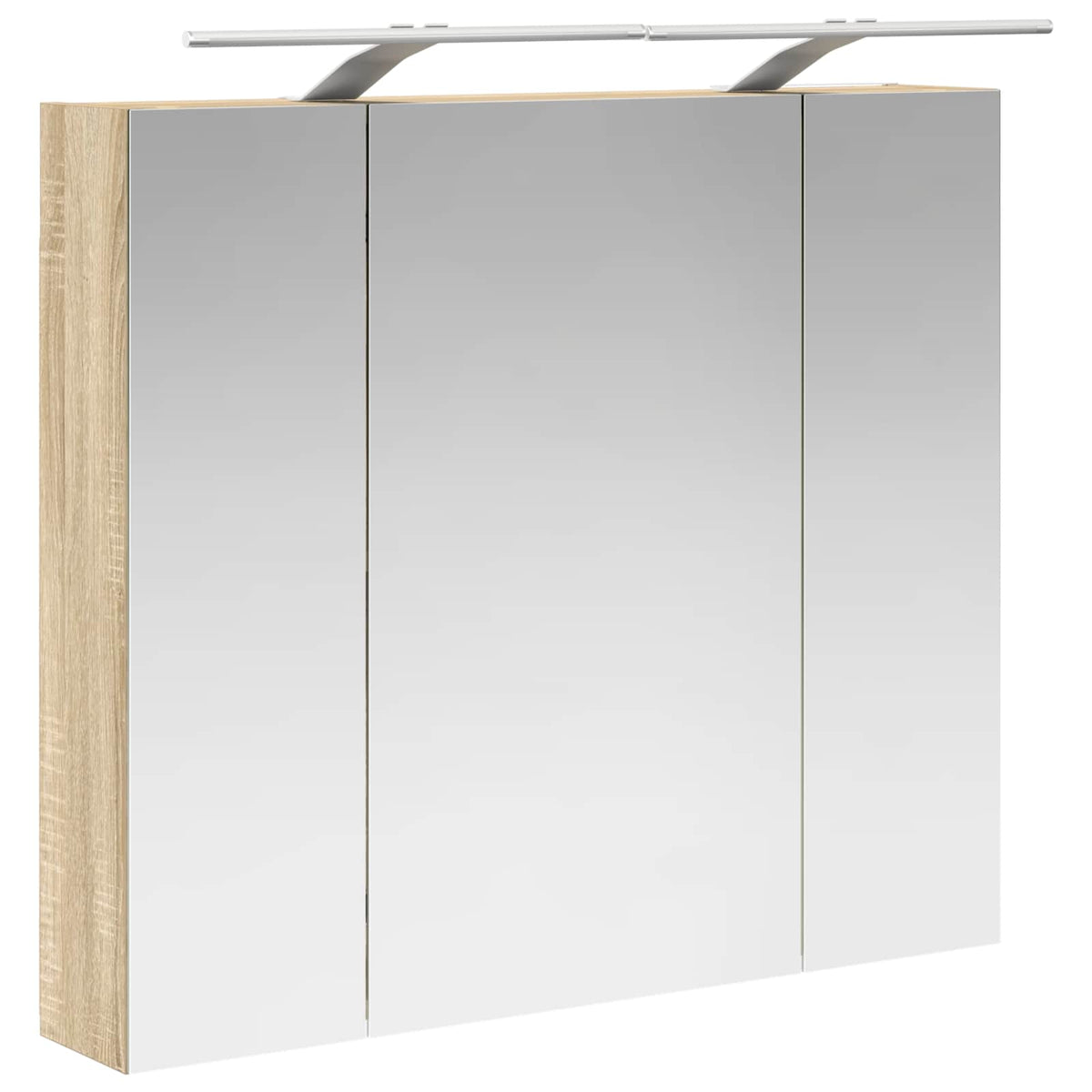 Bathroom Mirror Cabinet Sonoma Oak 80 x 14.5 x 70 cm