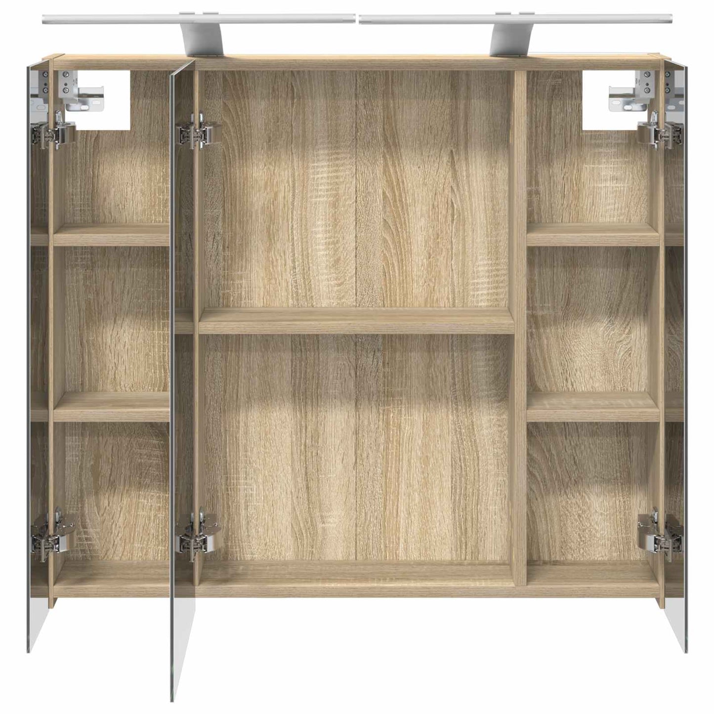 Bathroom Mirror Cabinet Sonoma Oak 80 x 14.5 x 70 cm