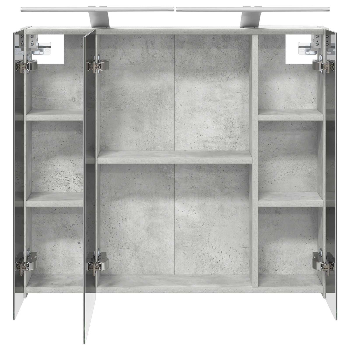 Bathroom Mirror Cabinet Concrete Grey 80 x 14.5 x 70 cm