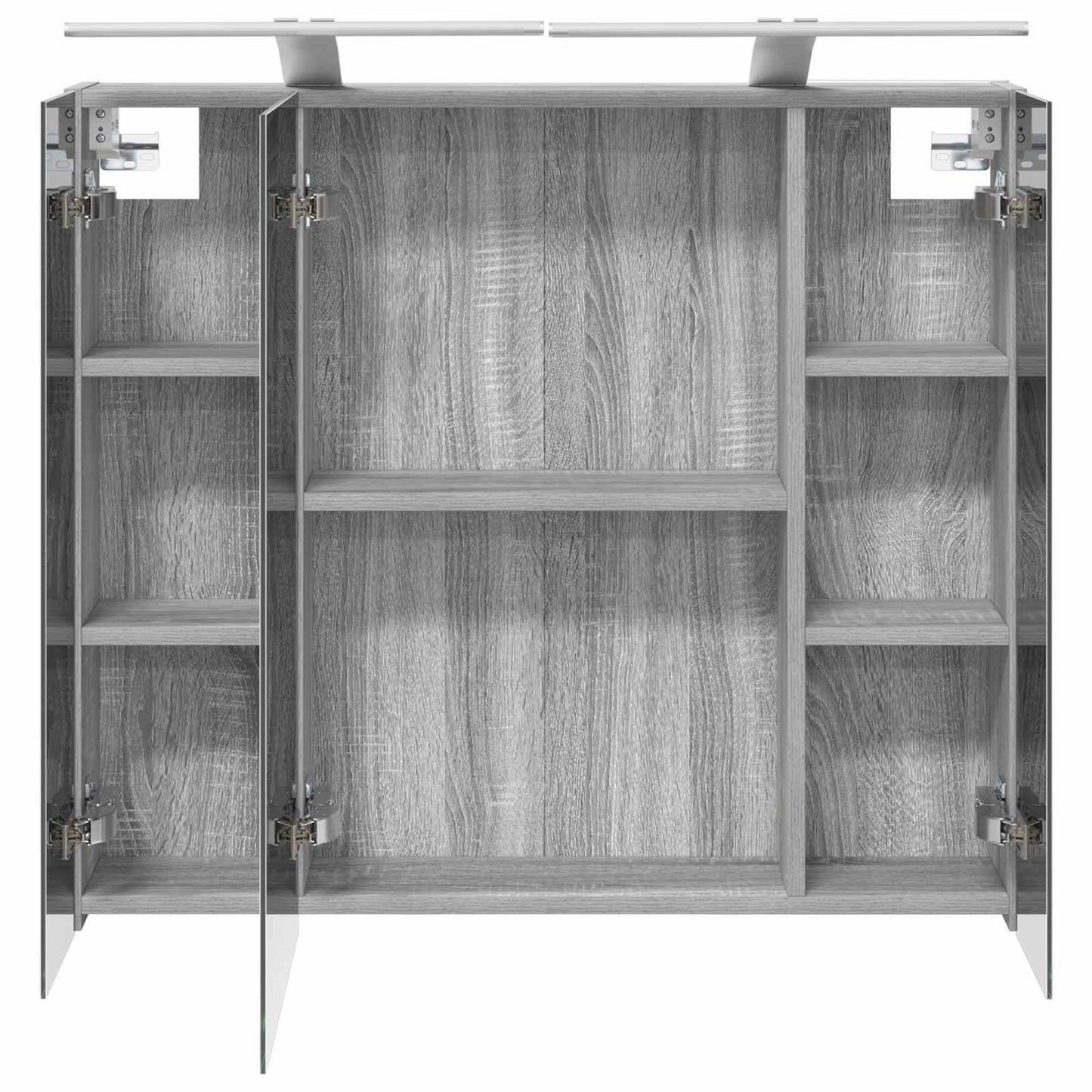 Bathroom Mirror Cabinet Grey Sonoma 80 x 14.5 x 70 cm
