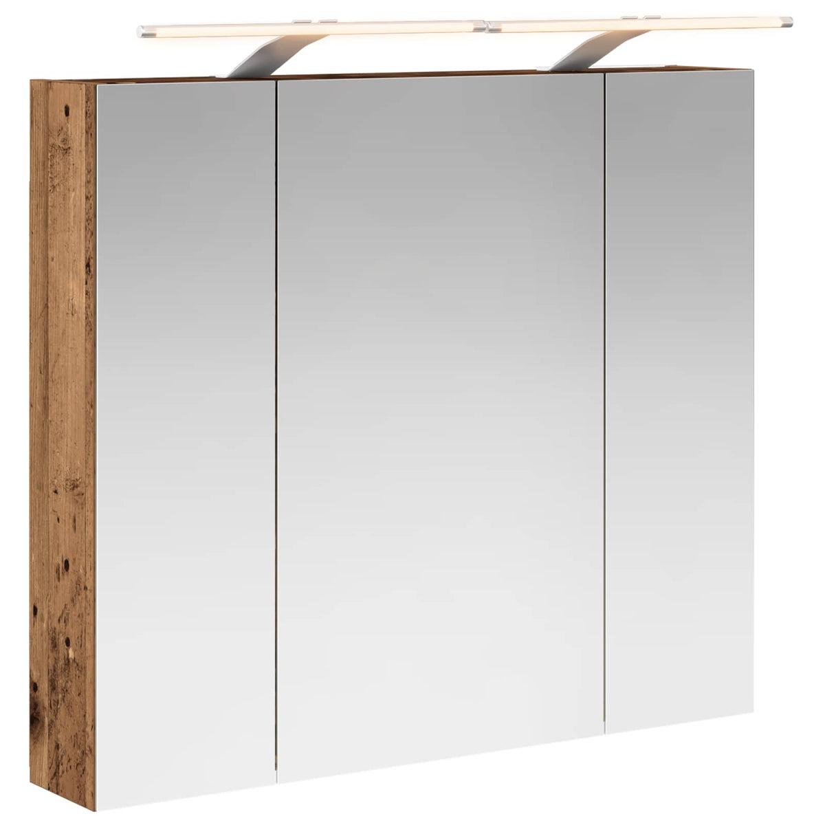 Bathroom Mirror Cabinet Old Wood 80 x 14.5 x 70 cm
