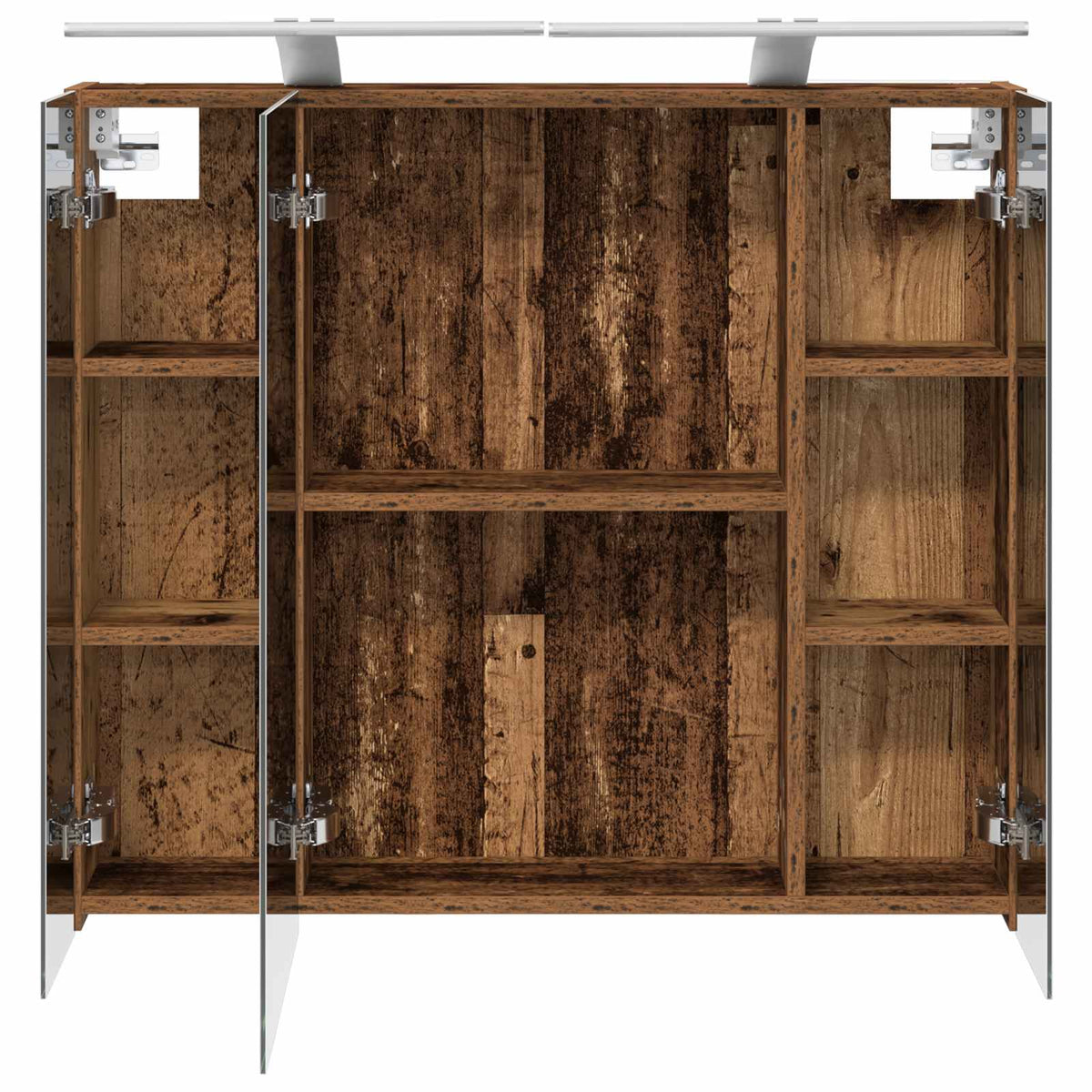 Bathroom Mirror Cabinet Old Wood 80 x 14.5 x 70 cm