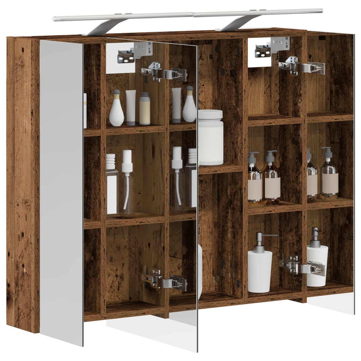 Bathroom Mirror Cabinet Old Wood 80 x 14.5 x 70 cm