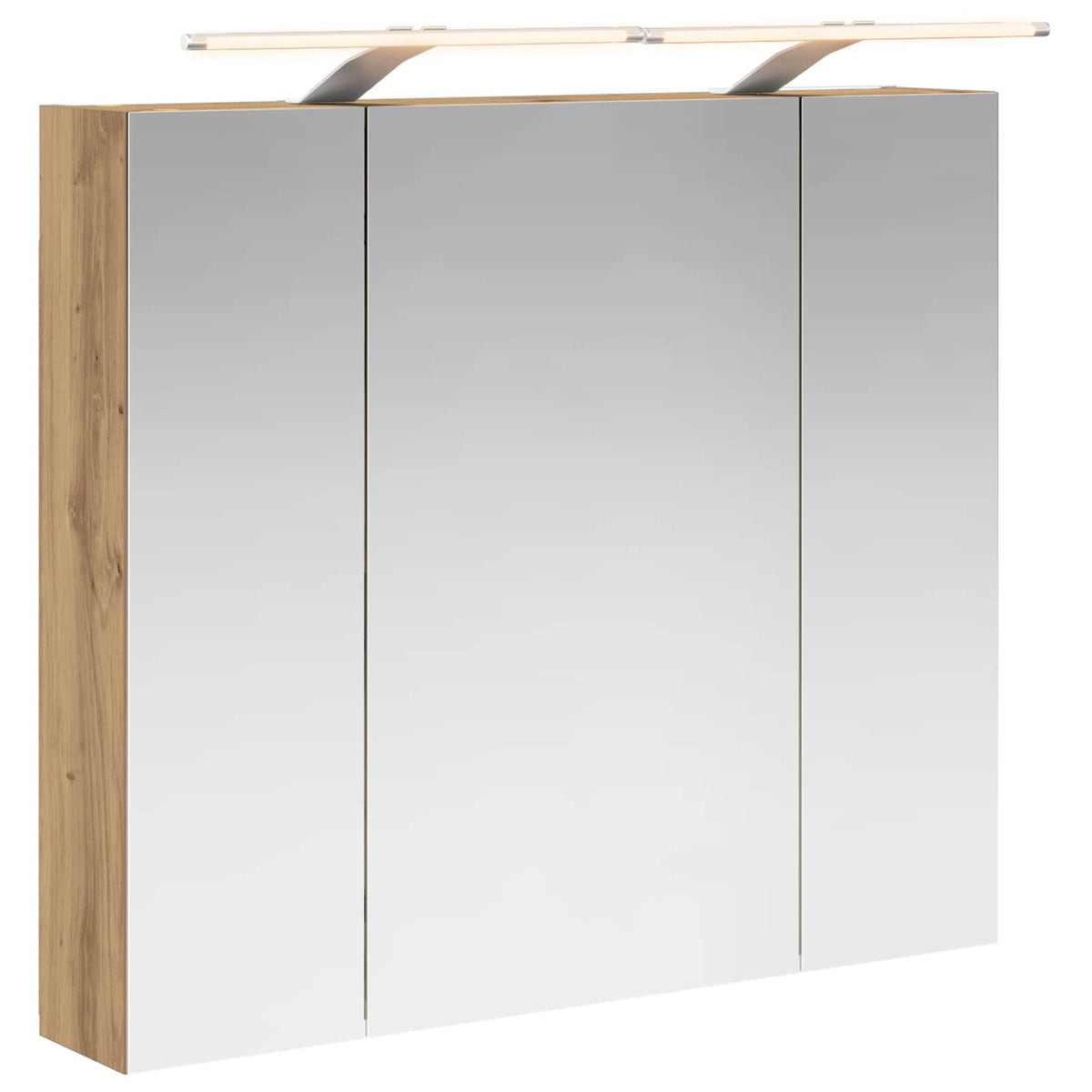 Bathroom Mirror Cabinet Artisan Oak 80 x 14.5 x 70 cm