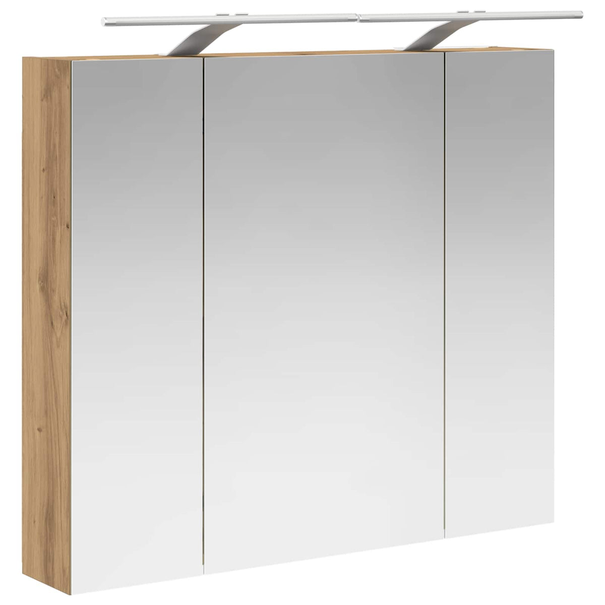 Bathroom Mirror Cabinet Artisan Oak 80 x 14.5 x 70 cm