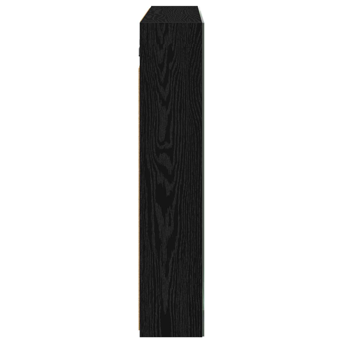 Bathroom Mirror Cabinet Black Oak 100 x 14.5 x 70 cm