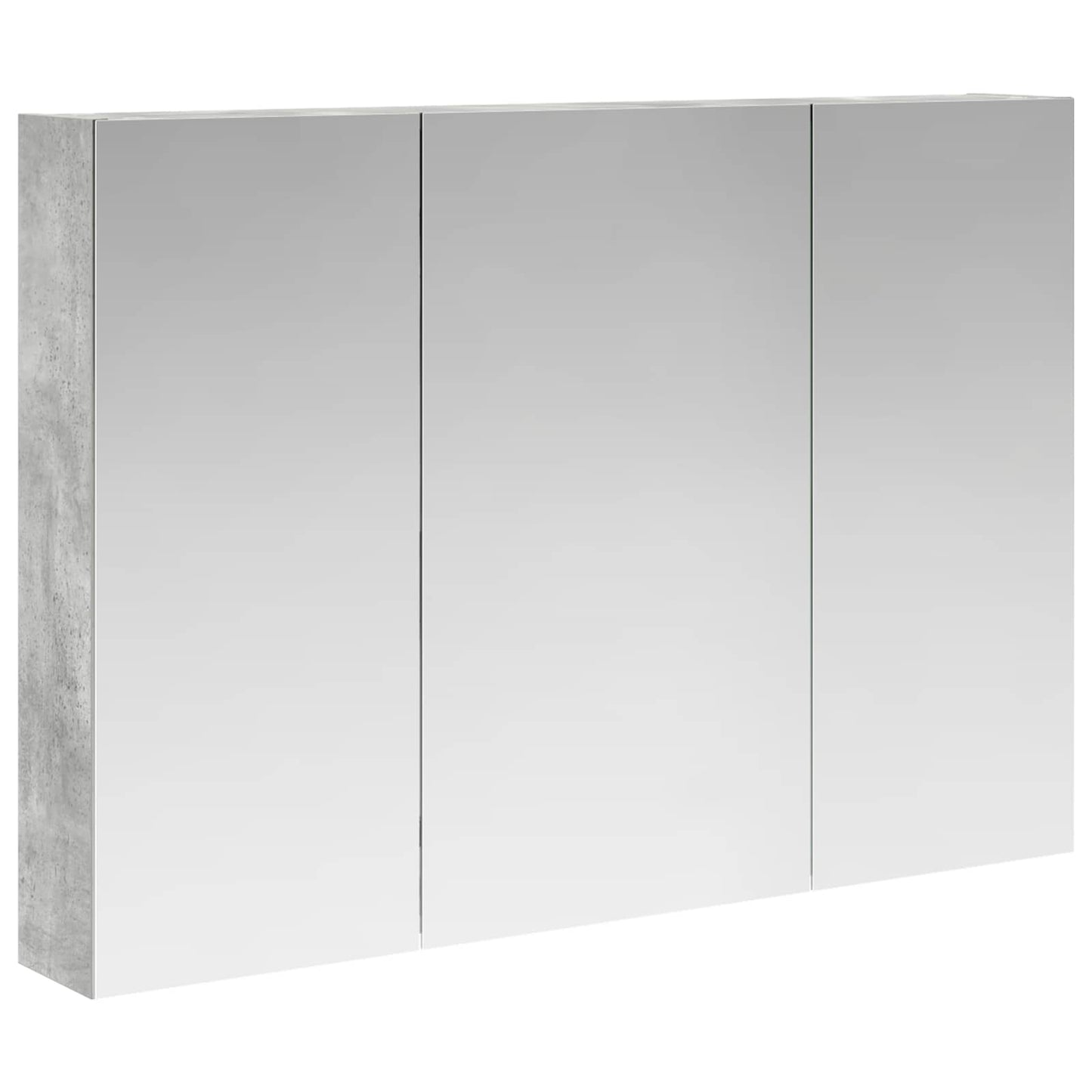 Bathroom Mirror Cabinet Concrete Grey 100 x 14.5 x 70 cm