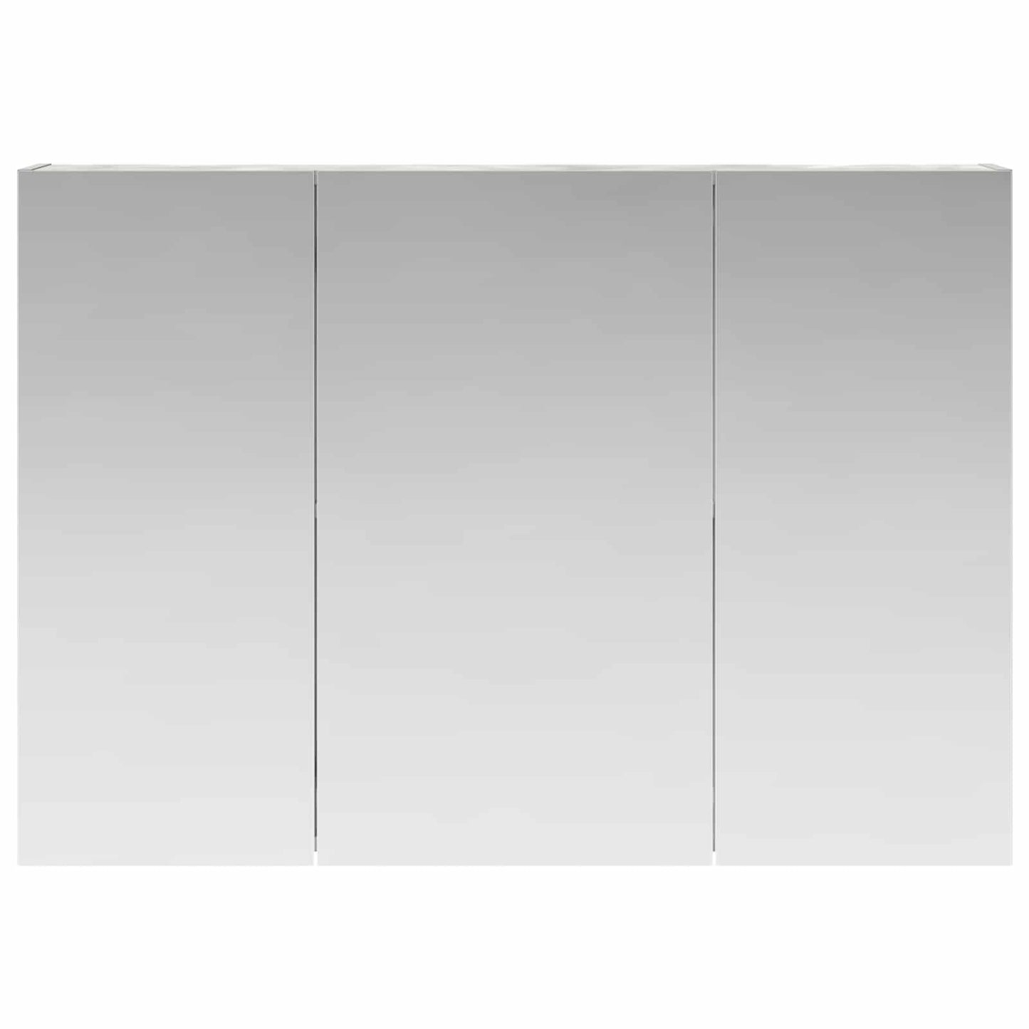 Bathroom Mirror Cabinet Concrete Grey 100 x 14.5 x 70 cm