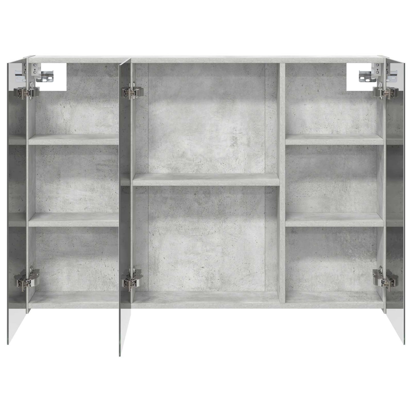 Bathroom Mirror Cabinet Concrete Grey 100 x 14.5 x 70 cm