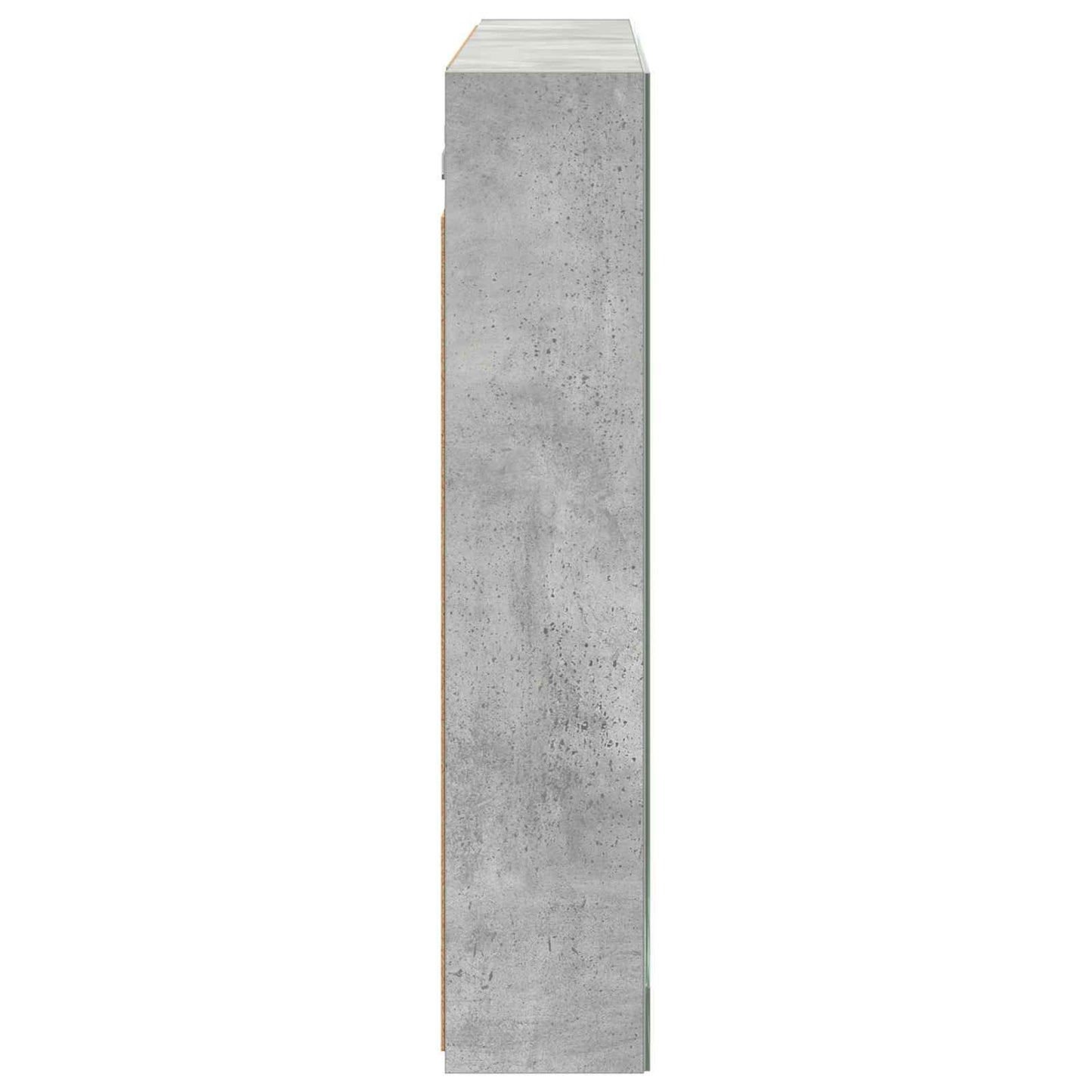 Bathroom Mirror Cabinet Concrete Grey 100 x 14.5 x 70 cm