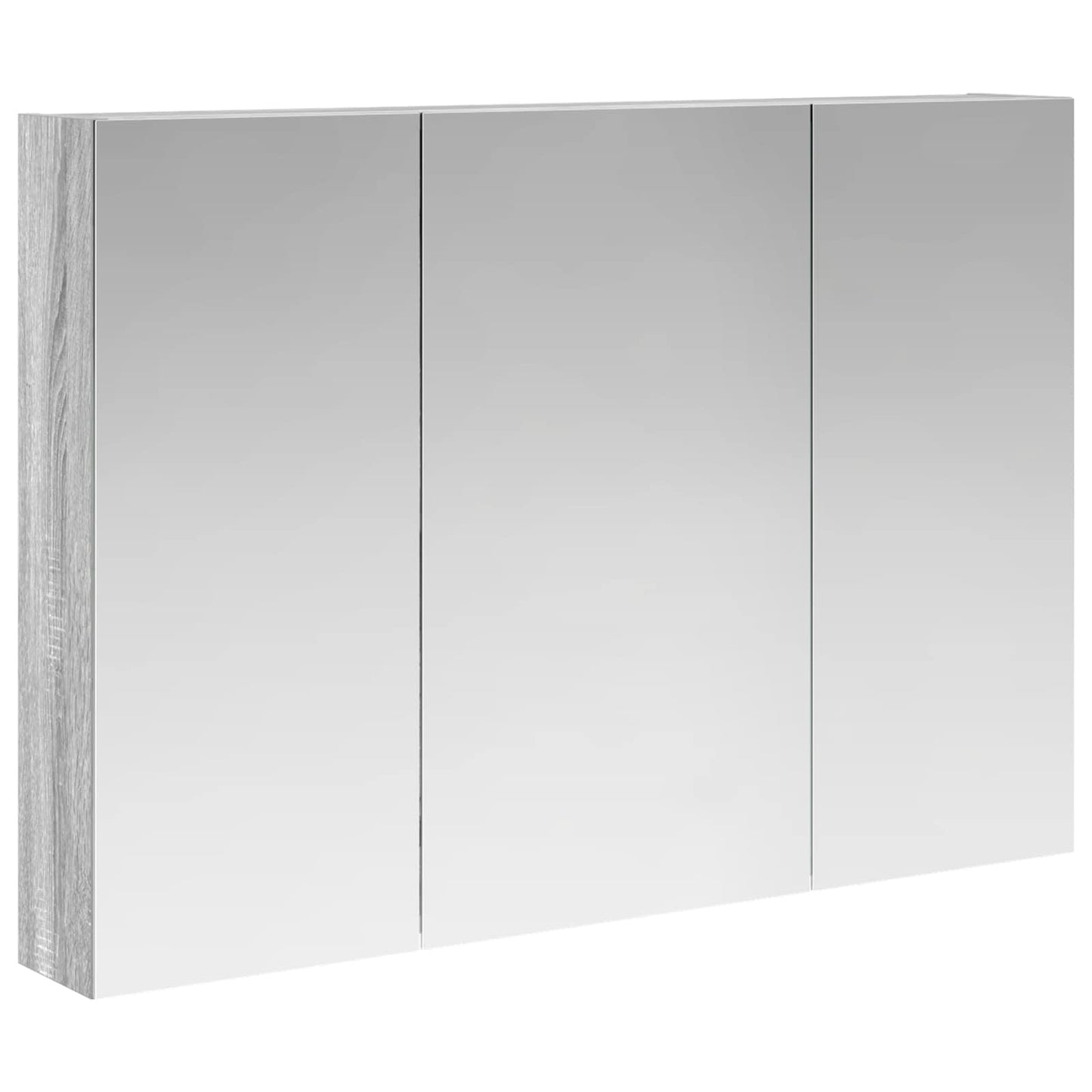Bathroom Mirror Cabinet Grey Sonoma 100 x 14.5 x 70 cm