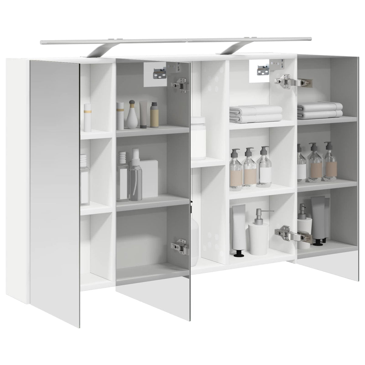 Bathroom Mirror Cabinet White 100 x 14.5 x 70 cm