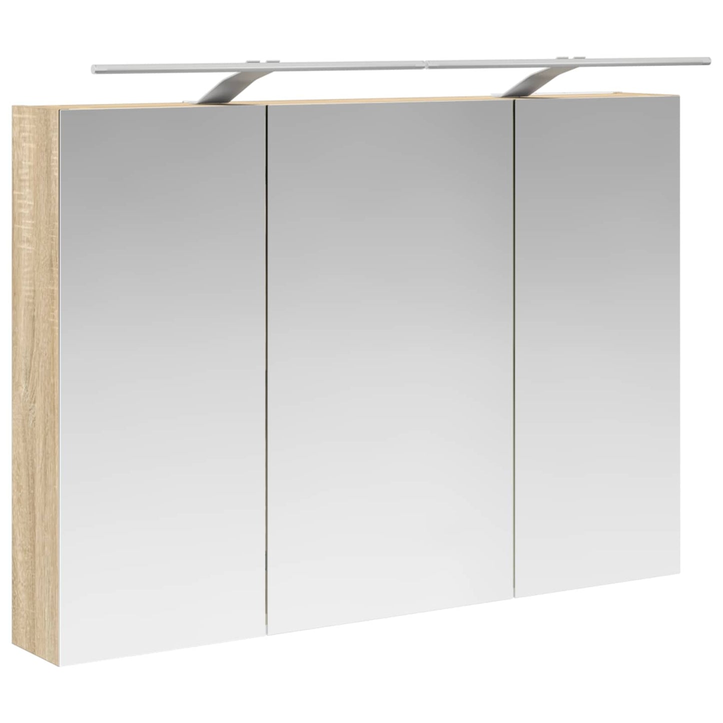 Bathroom Mirror Cabinet Sonoma Oak 100 x 14.5 x 70 cm