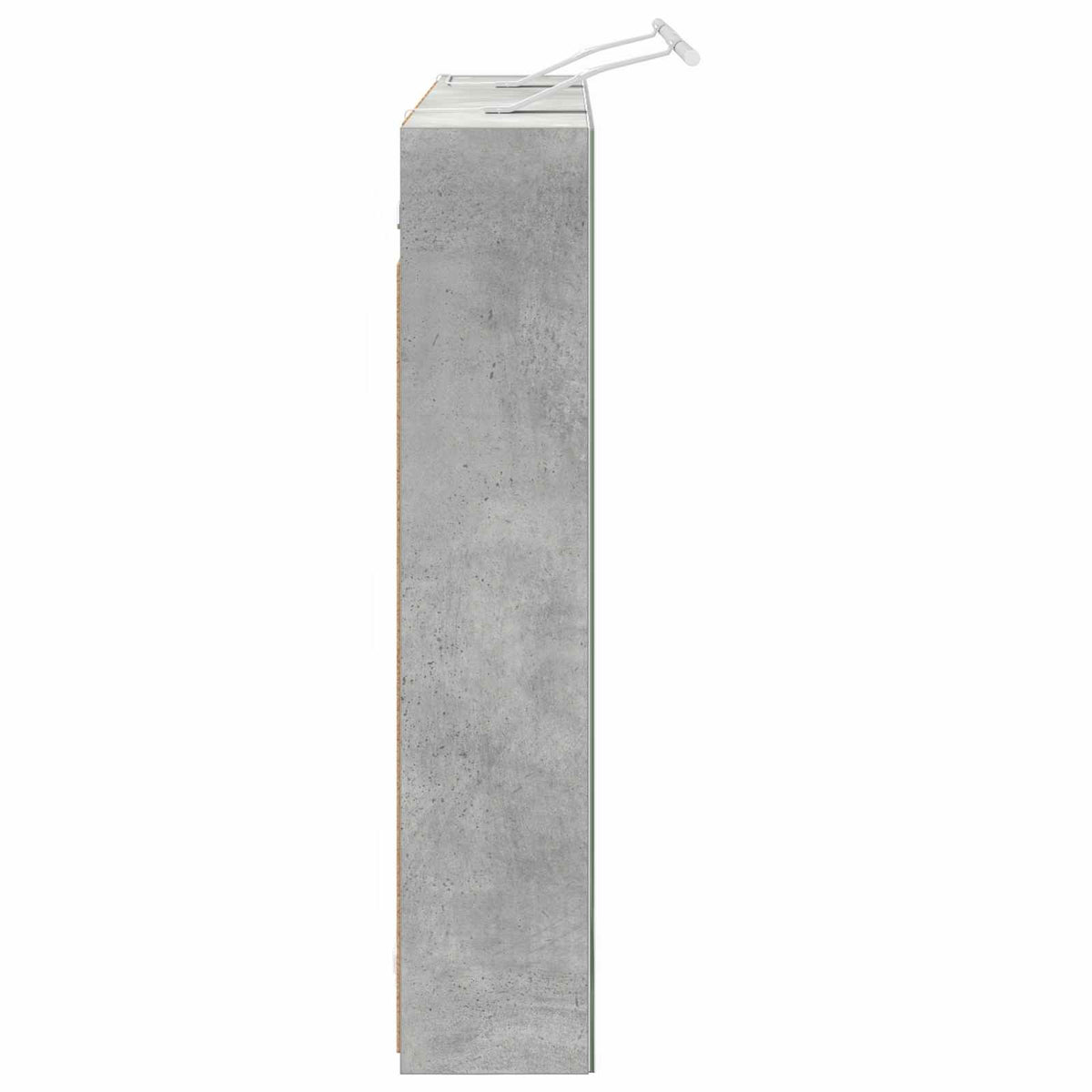 Bathroom Mirror Cabinet Concrete Grey 100 x 14.5 x 70 cm