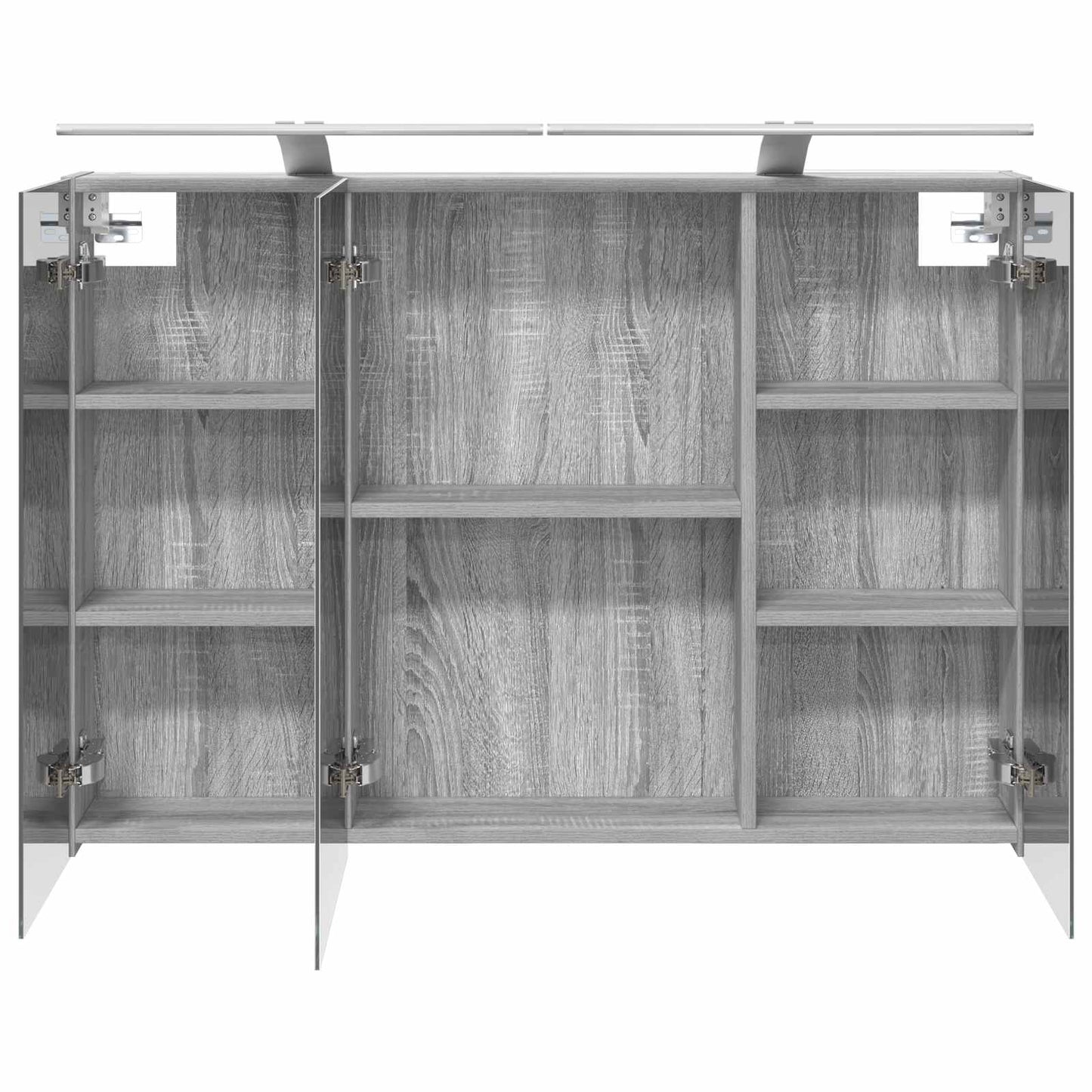 Bathroom Mirror Cabinet Grey Sonoma 100 x 14.5 x 70 cm
