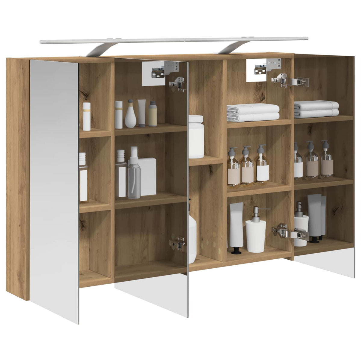 Bathroom Mirror Cabinet Artisan Oak 100 x 14.5 x 70 cm