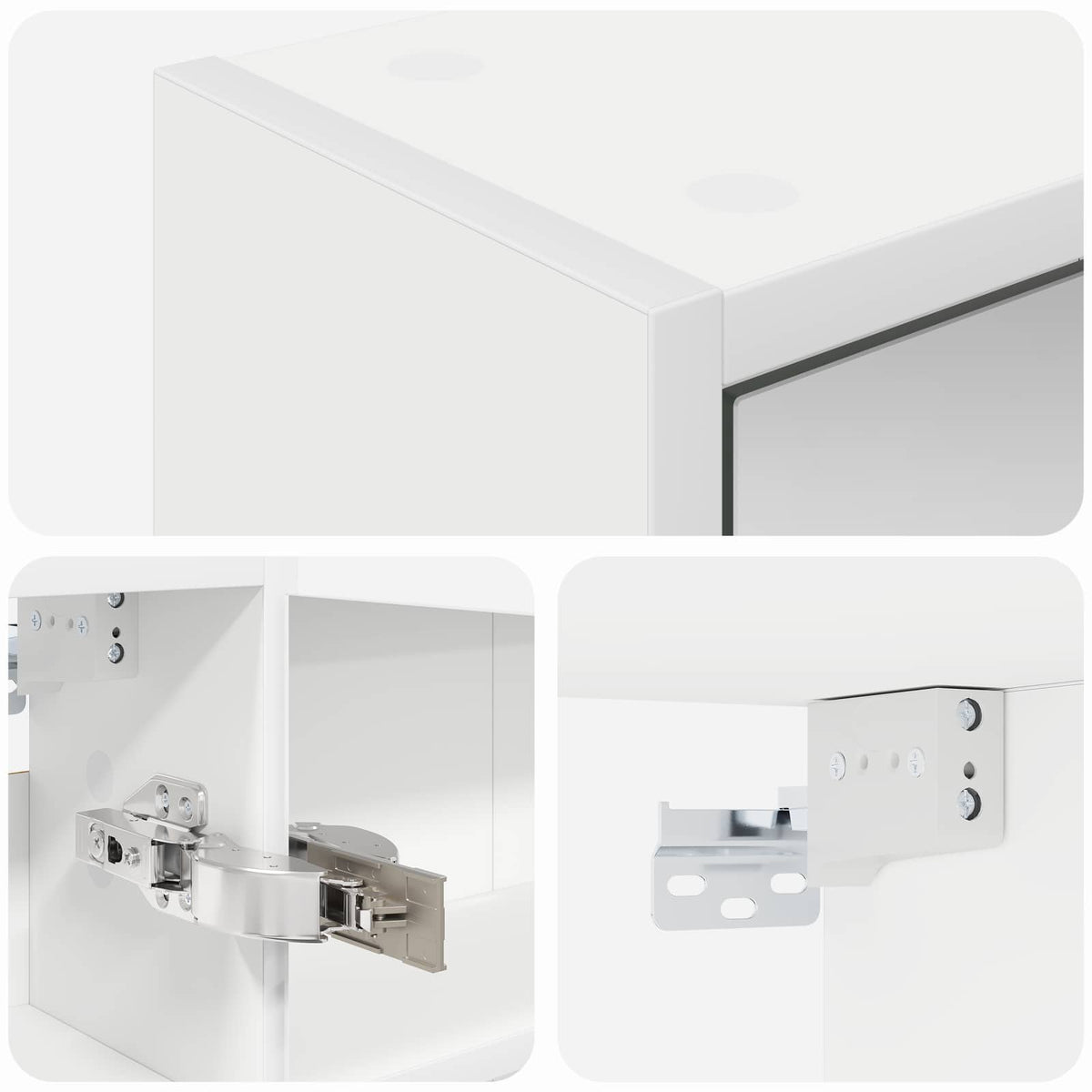 Bathroom Mirror Cabinet White 43 x 16 x 62.5 cm Engineered wood