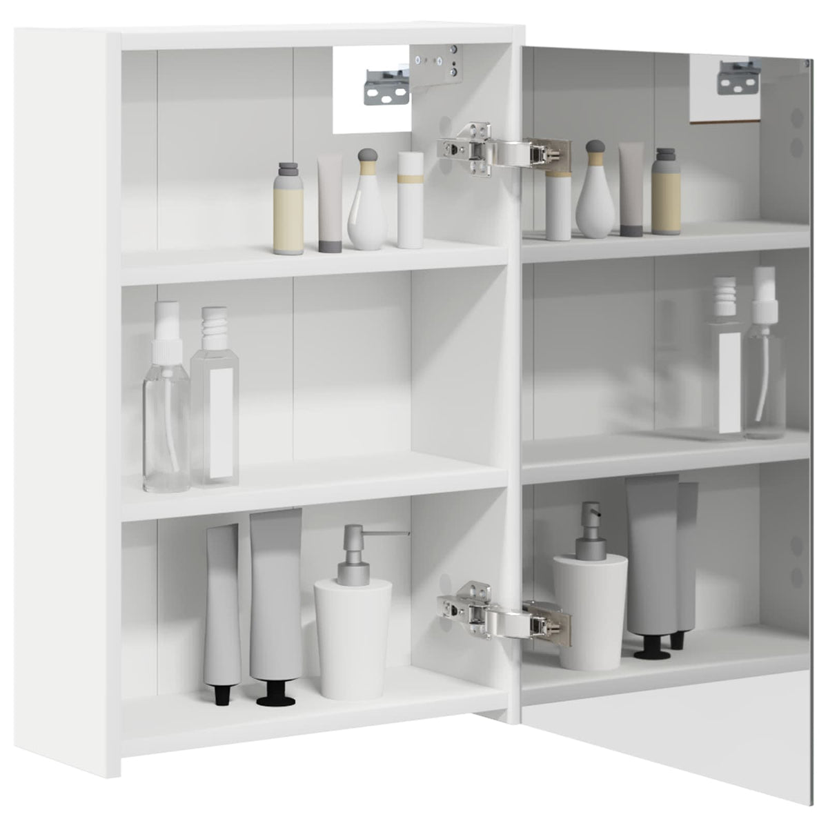 Bathroom Mirror Cabinet White 43 x 16 x 62.5 cm Engineered wood
