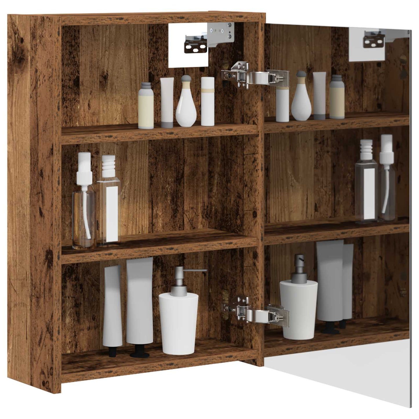 Bathroom Mirror Cabinet Old Wood 43 x 16 x 62.5 cm