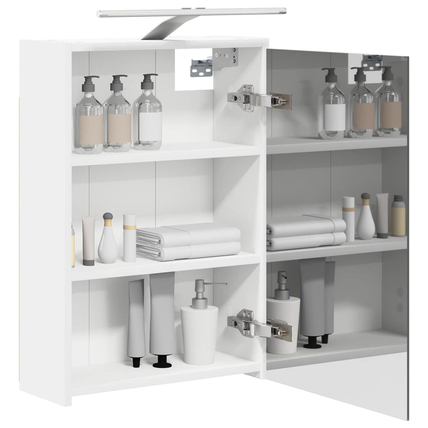 Bathroom Mirror Cabinet White 43 x 16 x 62.5 cm Engineered wood