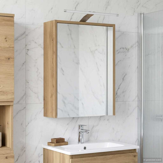 Bathroom Mirror Cabinet Artisan Oak 43 x 16 x 62.5 cm