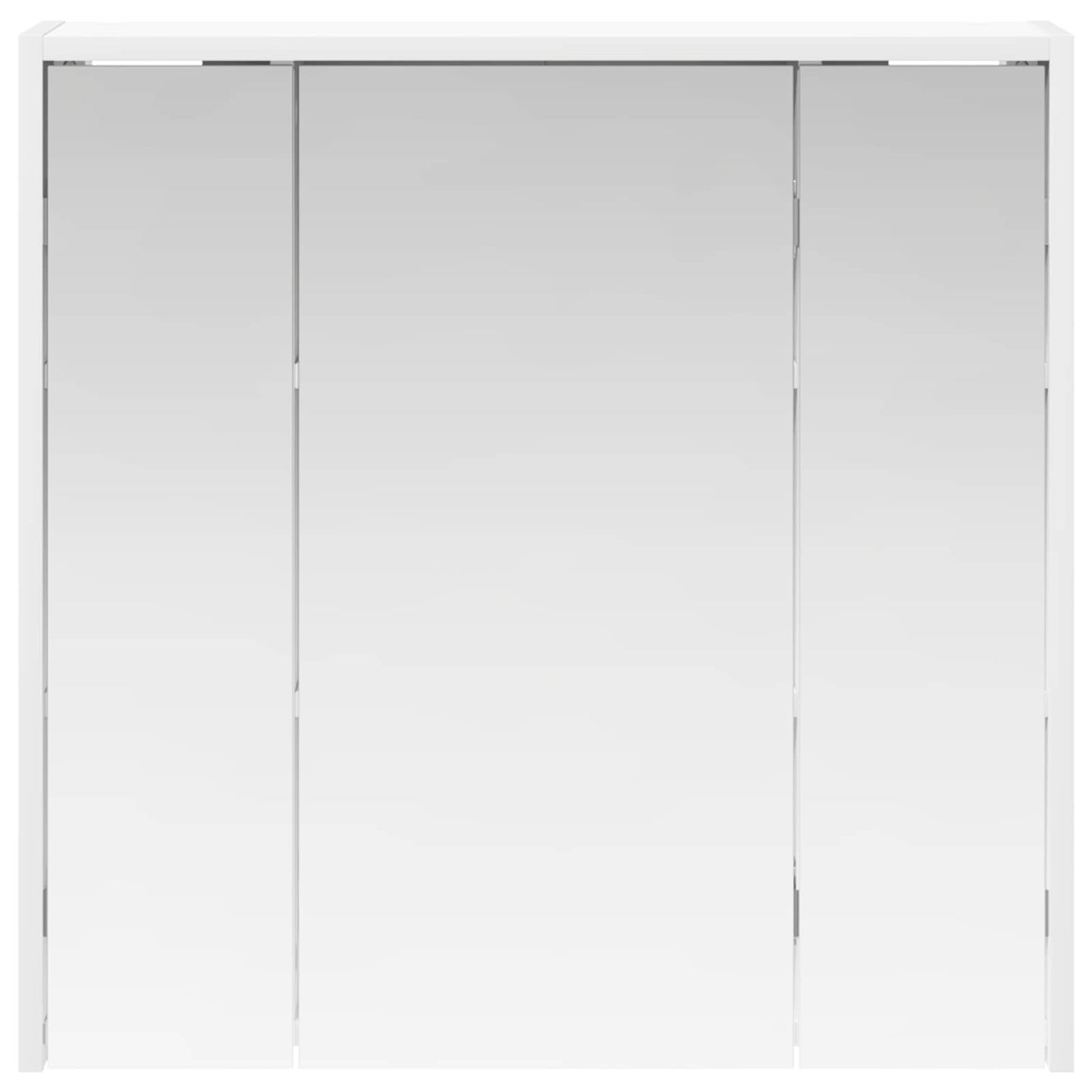 Bathroom Mirror Cabinet White 63.5 x 16 x 62.5 cm