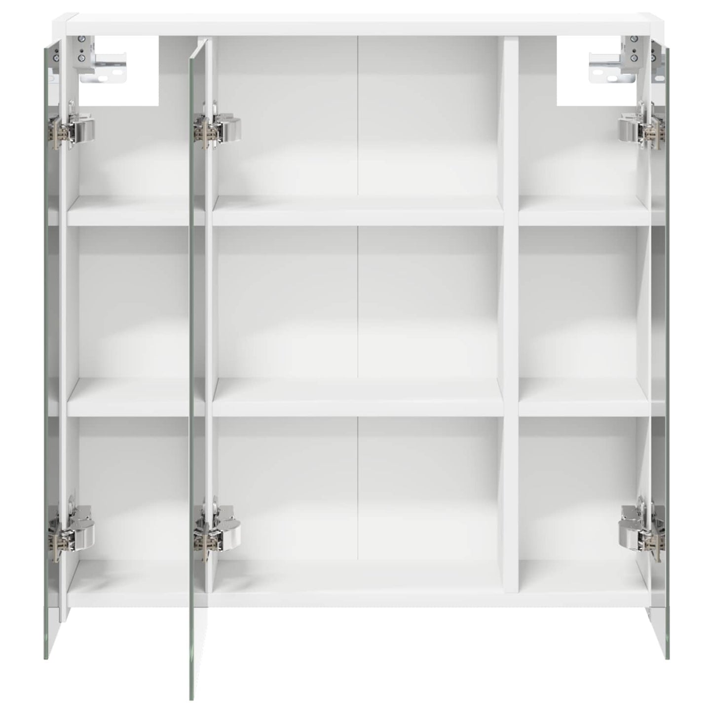 Bathroom Mirror Cabinet White 63.5 x 16 x 62.5 cm