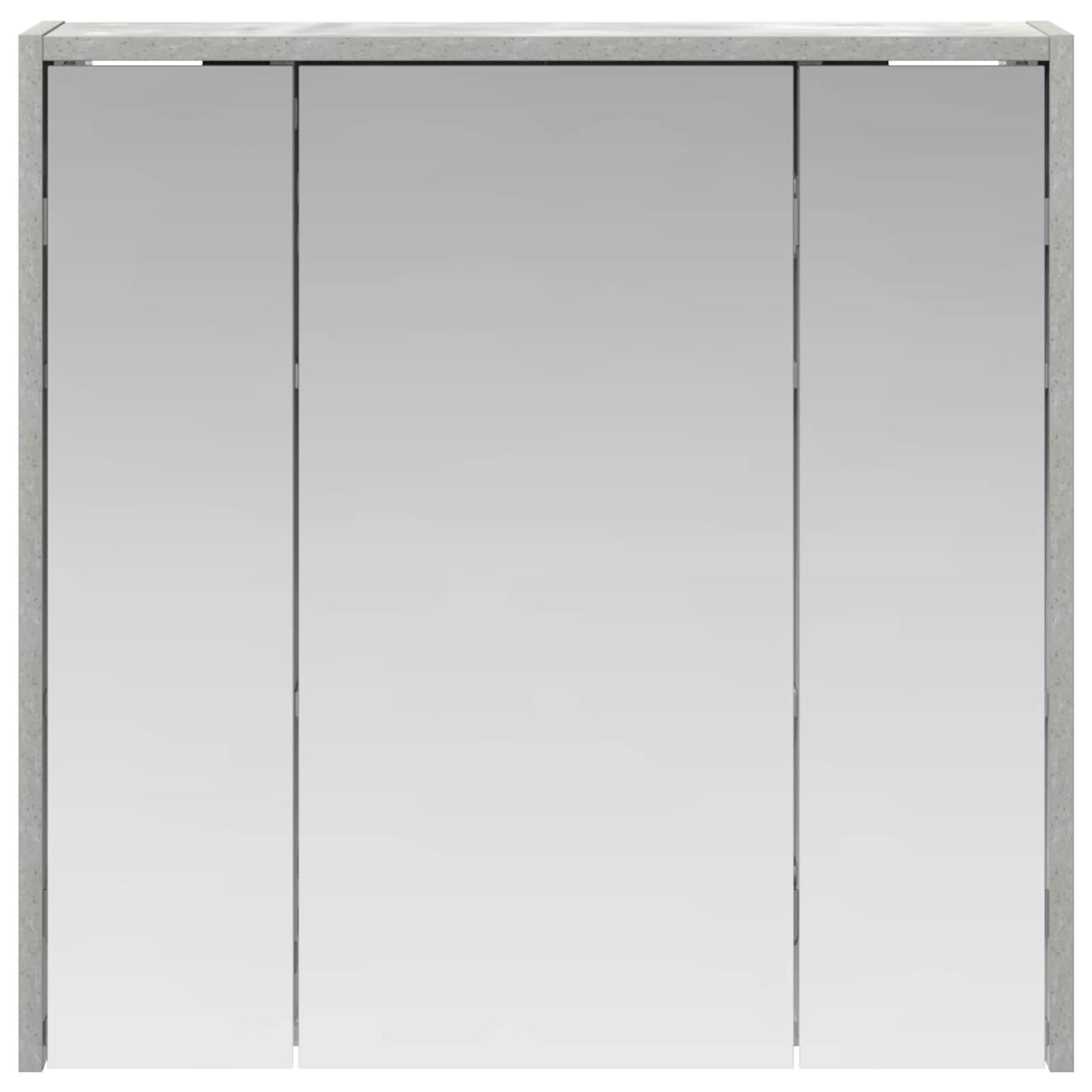 Bathroom Mirror Cabinet Concrete Grey 63.5 x 16 x 62.5 cm