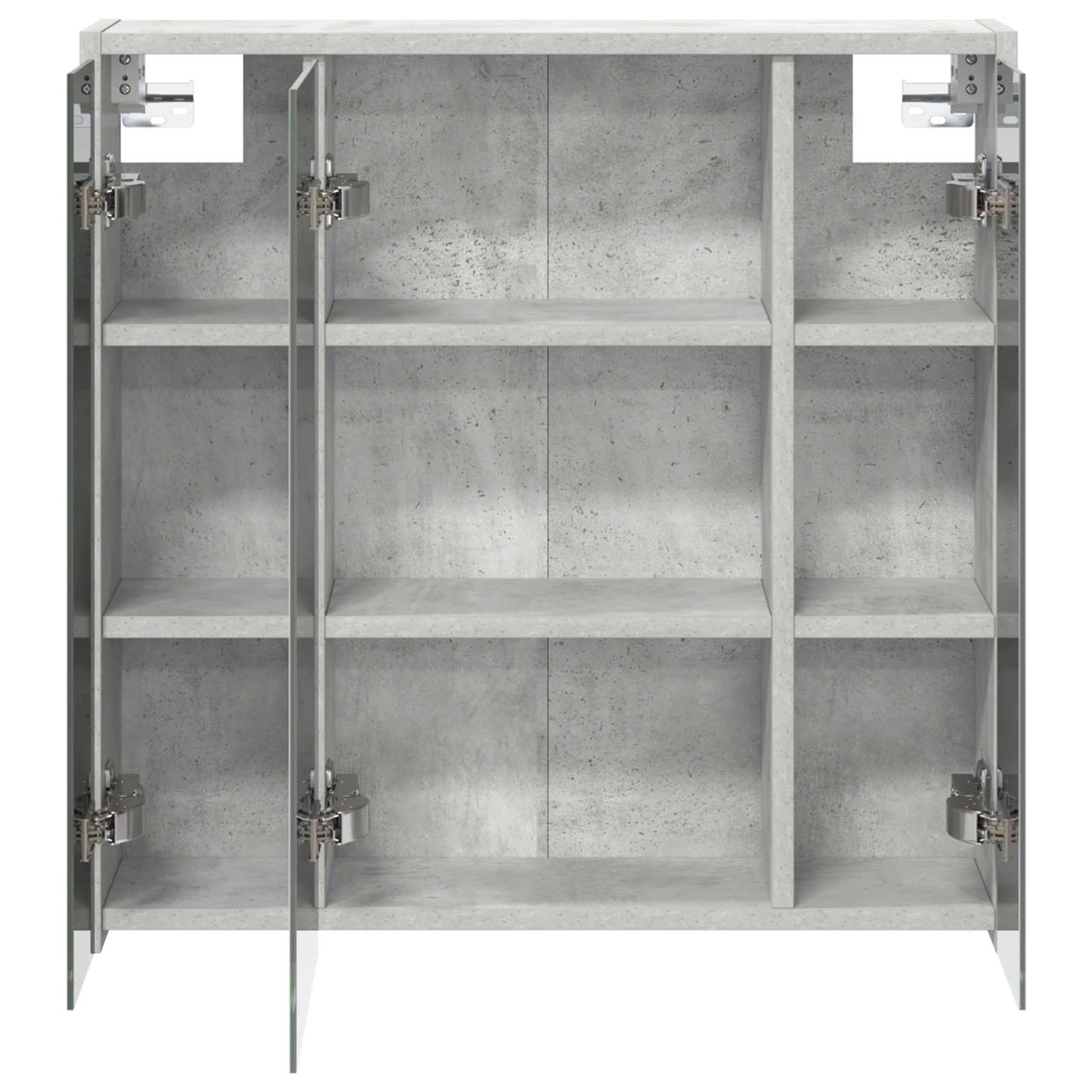 Bathroom Mirror Cabinet Concrete Grey 63.5 x 16 x 62.5 cm