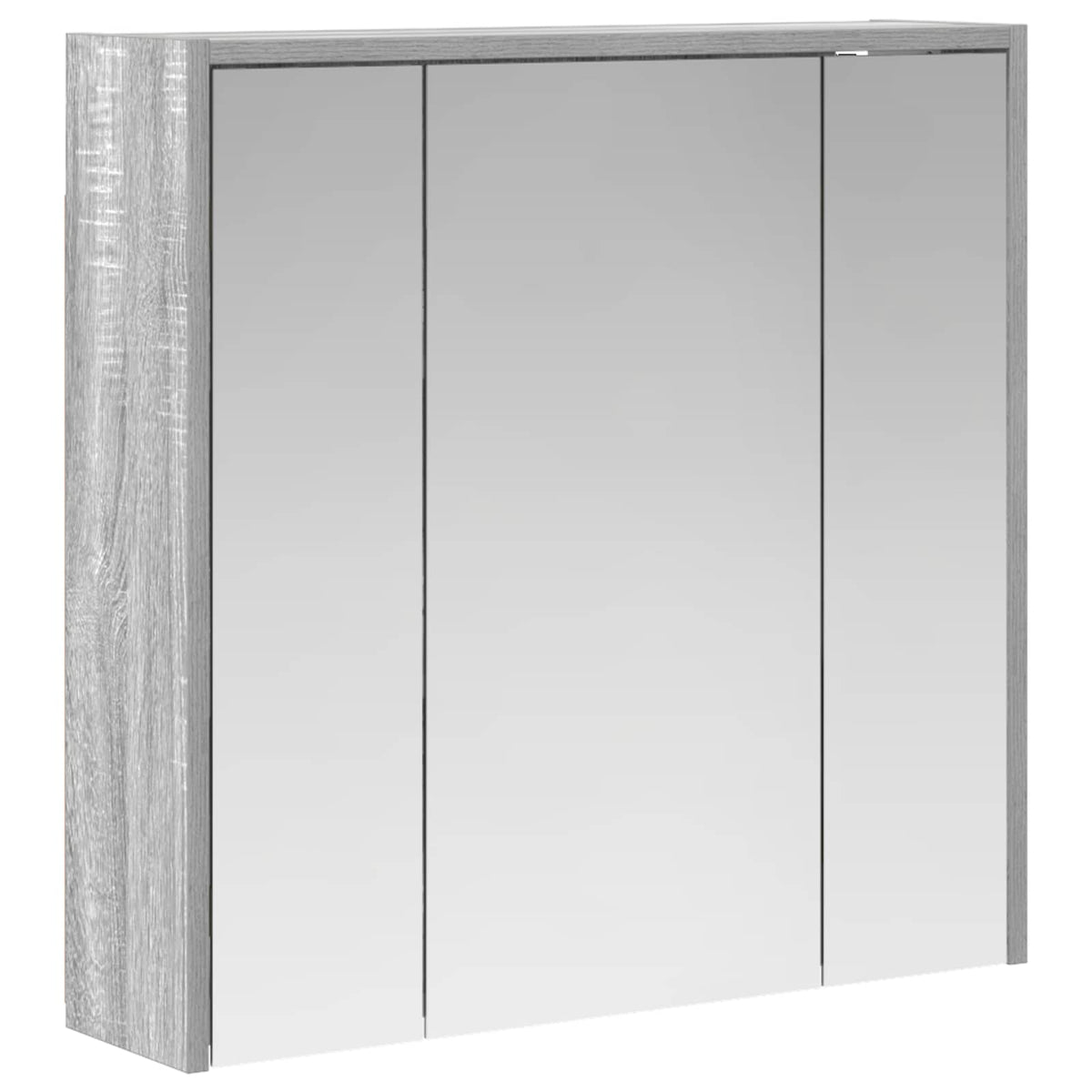 Bathroom Mirror Cabinet Grey Sonoma 63.5 x 16 x 62.5 cm
