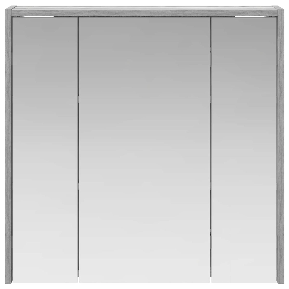 Bathroom Mirror Cabinet Grey Sonoma 63.5 x 16 x 62.5 cm