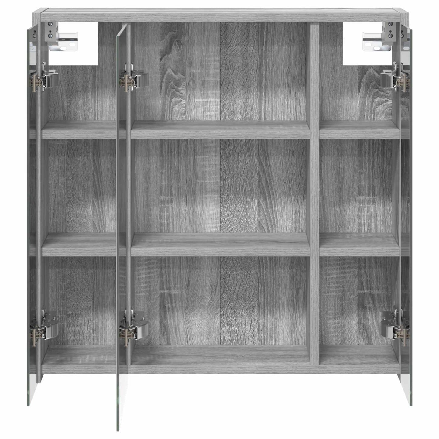 Bathroom Mirror Cabinet Grey Sonoma 63.5 x 16 x 62.5 cm