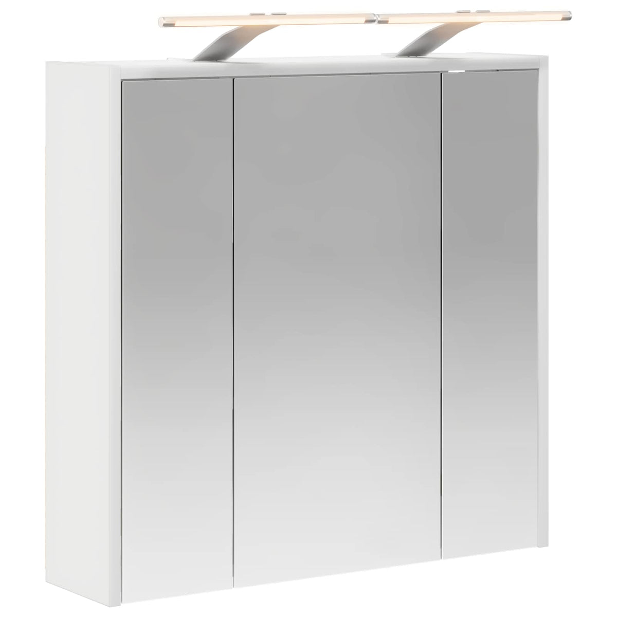 Bathroom Mirror Cabinet White 63.5 x 16 x 62.5 cm