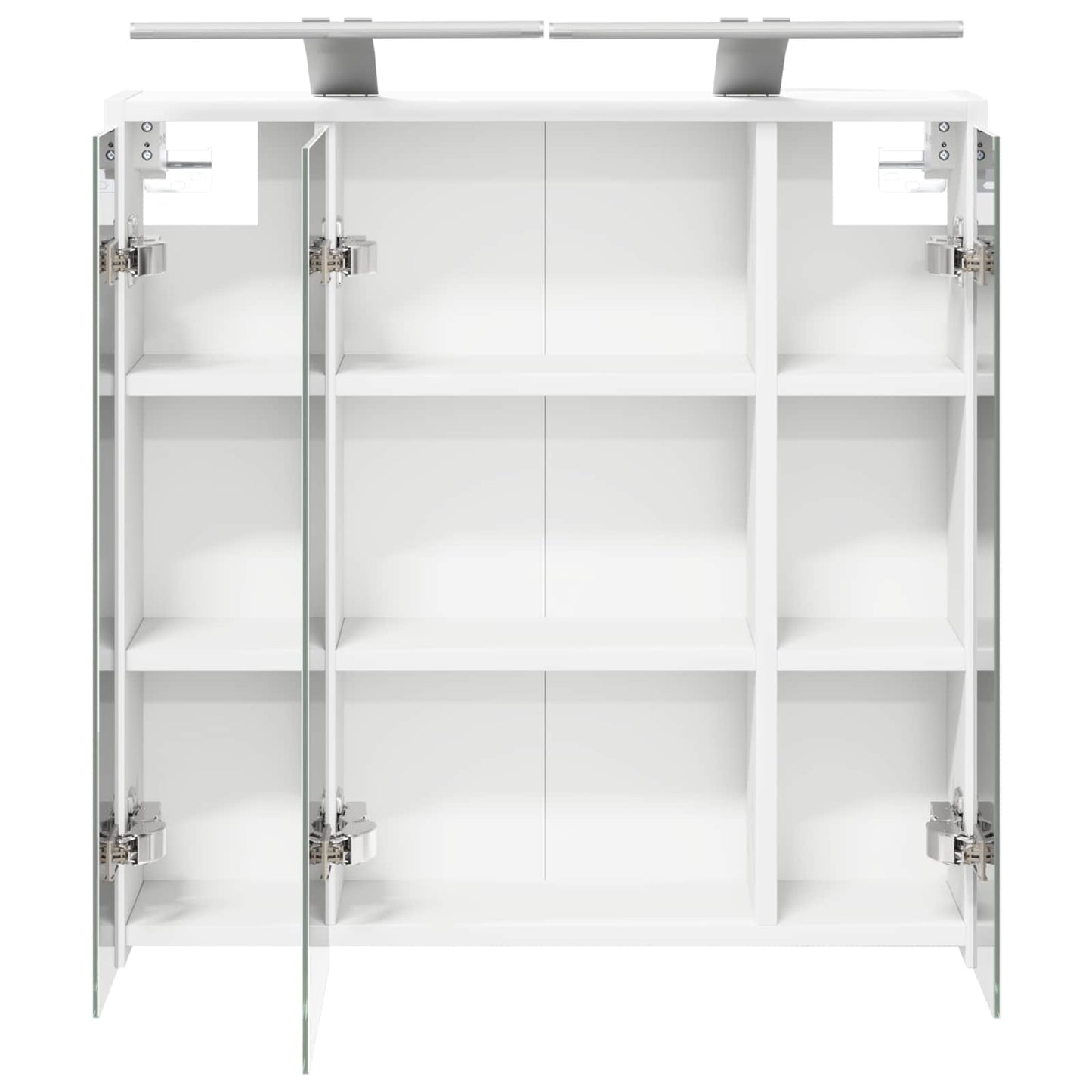 Bathroom Mirror Cabinet White 63.5 x 16 x 62.5 cm