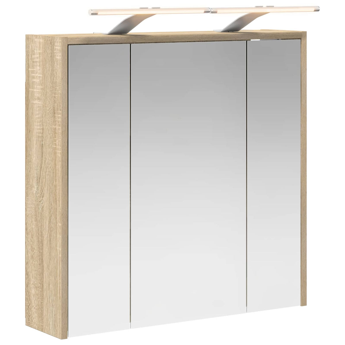 Bathroom Mirror Cabinet Sonoma Oak 63.5 x 16 x 62.5 cm