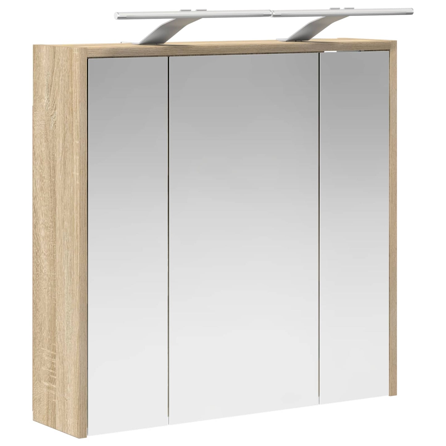 Bathroom Mirror Cabinet Sonoma Oak 63.5 x 16 x 62.5 cm