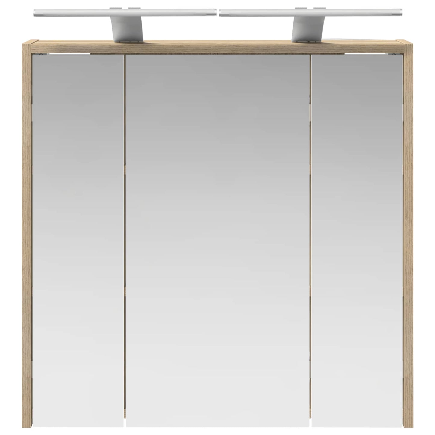 Bathroom Mirror Cabinet Sonoma Oak 63.5 x 16 x 62.5 cm