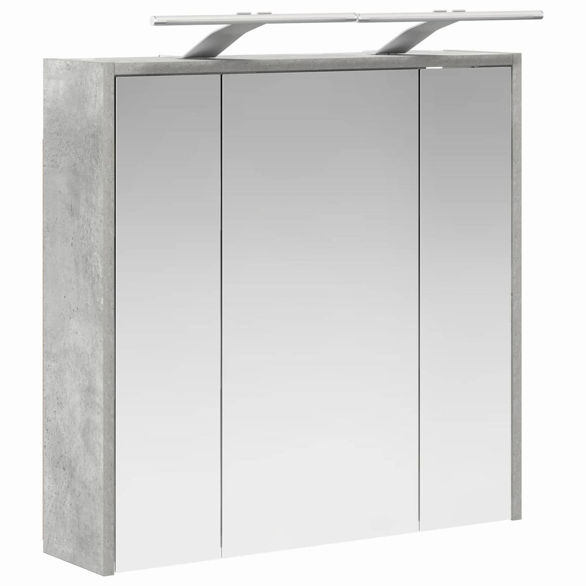 Bathroom Mirror Cabinet Concrete Grey 63.5 x 16 x 62.5 cm