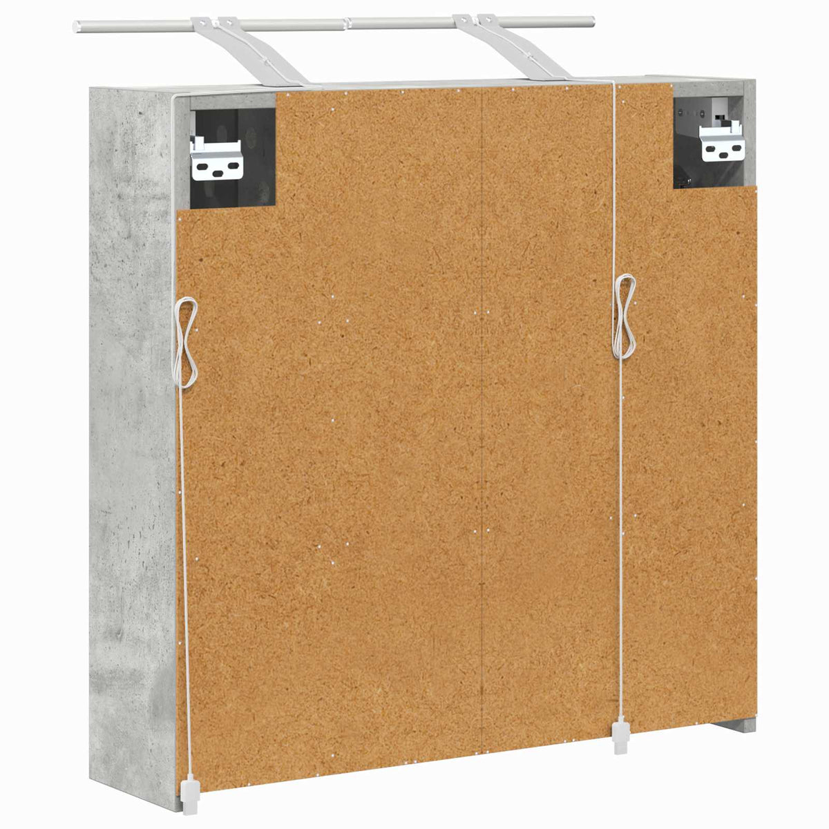 Bathroom Mirror Cabinet Concrete Grey 63.5 x 16 x 62.5 cm