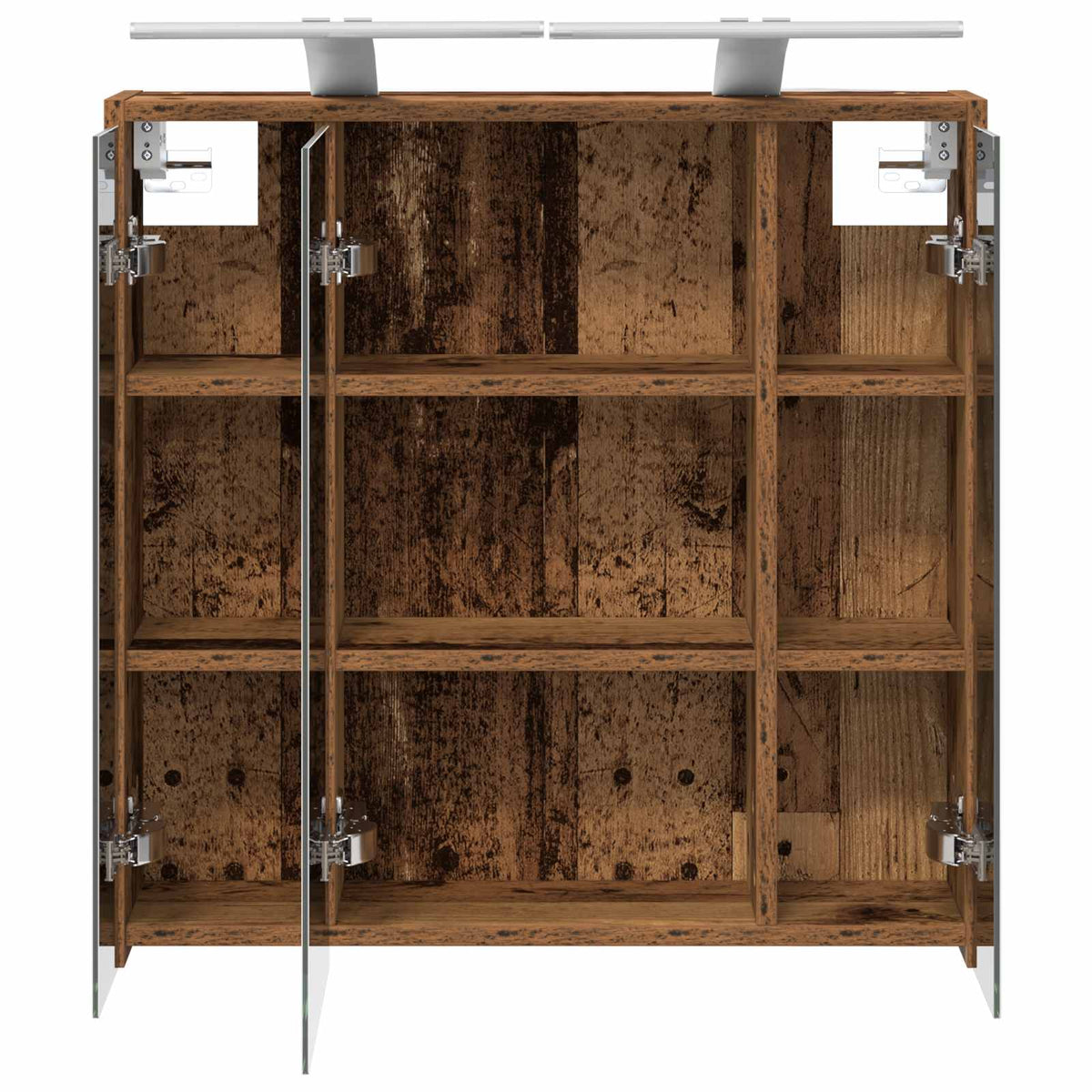 Bathroom Mirror Cabinet Old Wood 63.5 x 16 x 62.5 cm