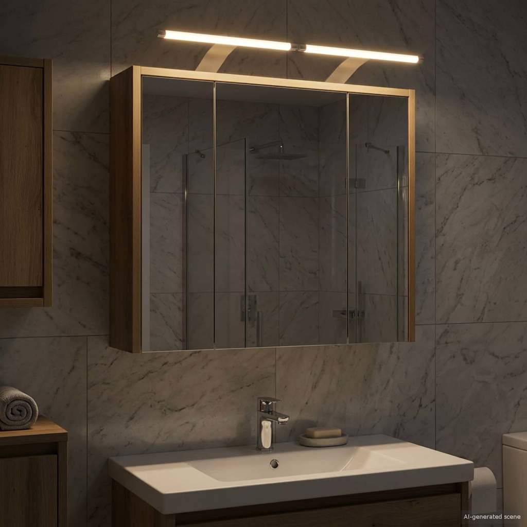 Bathroom Mirror Cabinet Artisian Oak 63.5 x 16 x 62.5 cm