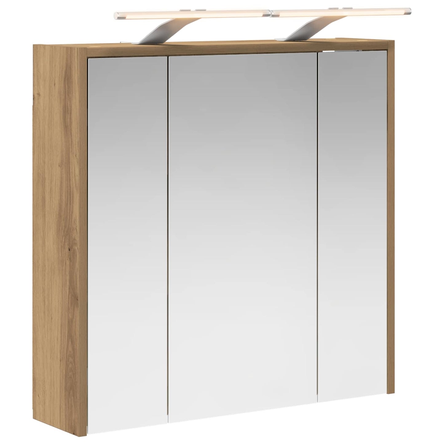 Bathroom Mirror Cabinet Artisian Oak 63.5 x 16 x 62.5 cm