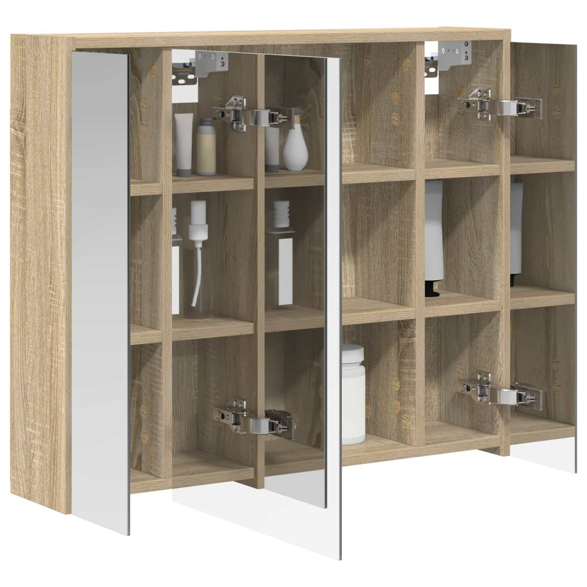 Bathroom Mirror Cabinet Sonoma Oak 73.5 x 16 x 62.5 cm