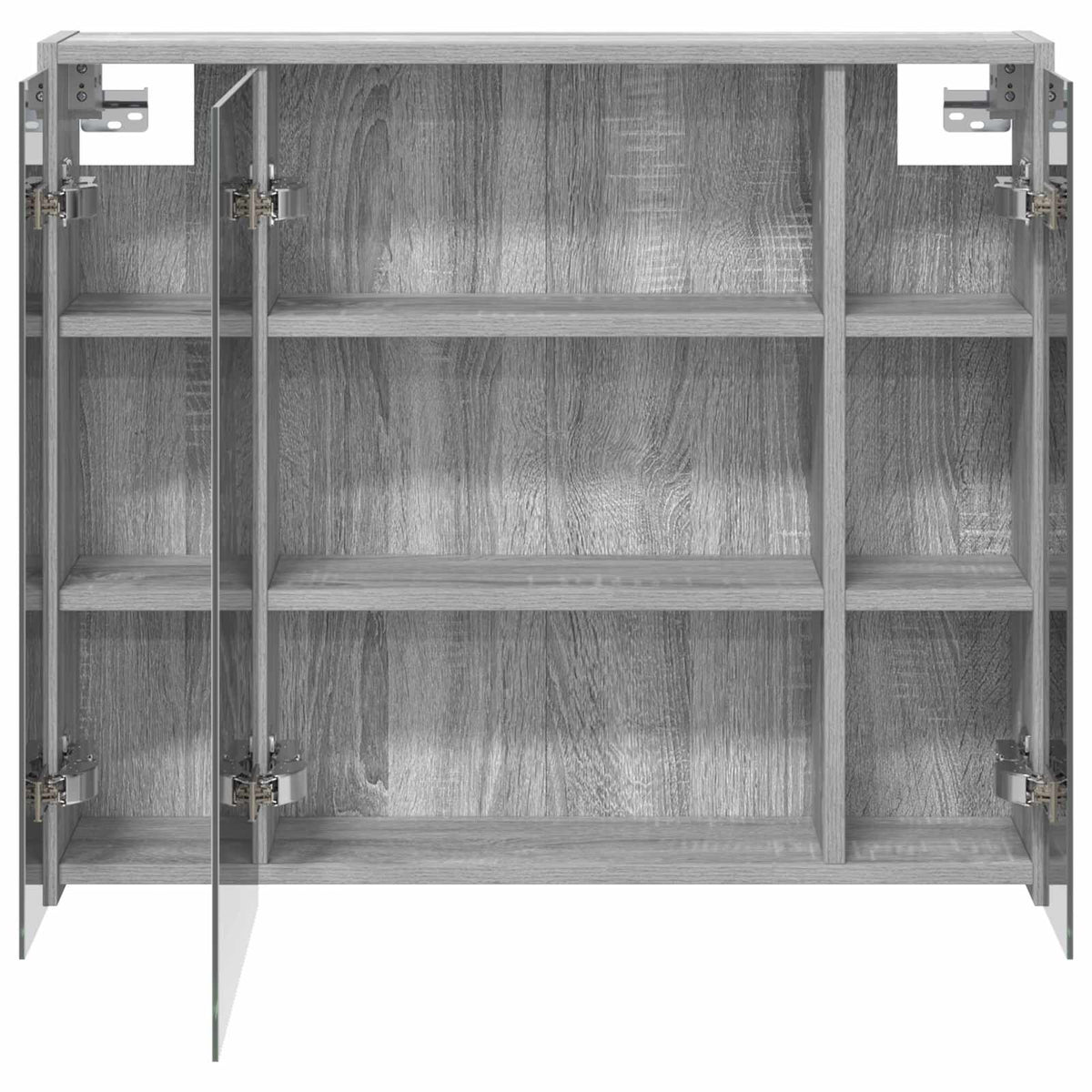 Bathroom Mirror Cabinet Grey Sonoma 73.5 x 16 x 62.5 cm