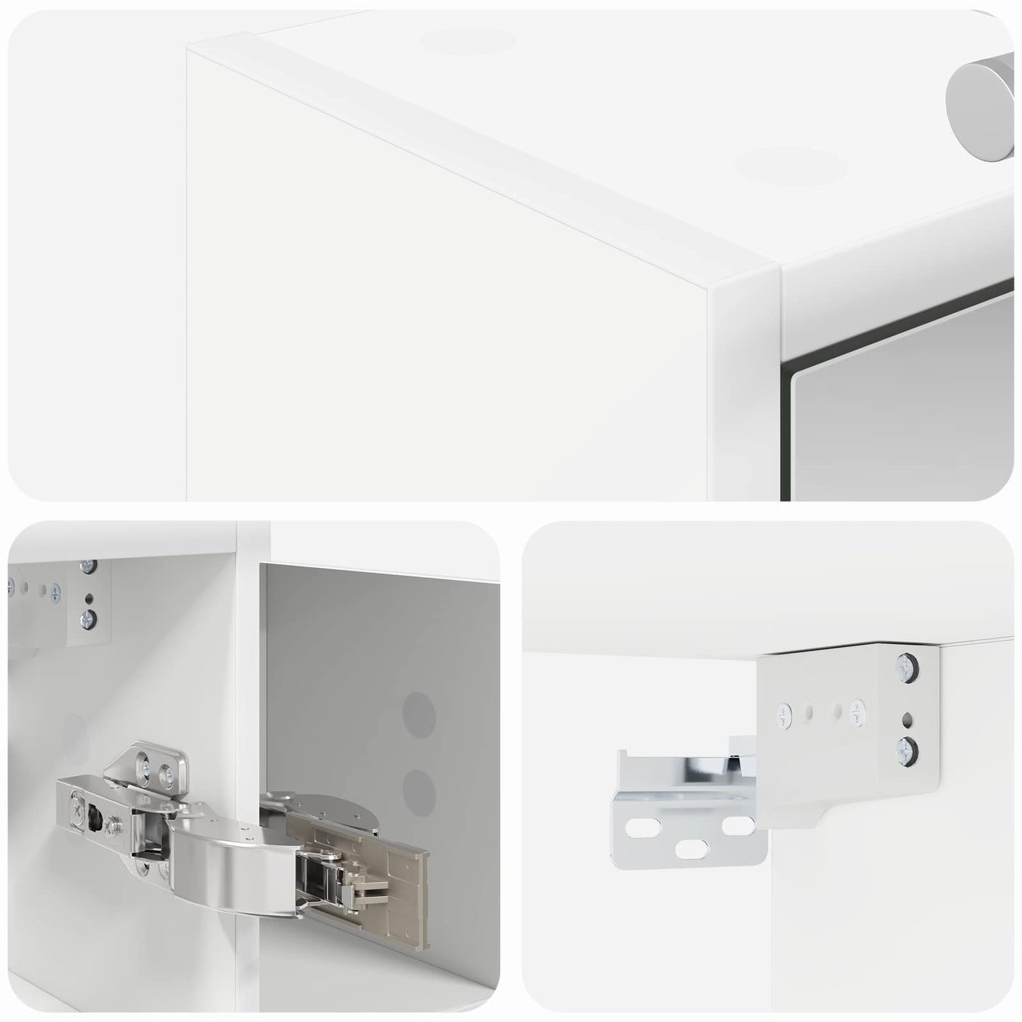 Bathroom Mirror Cabinet White 73.5 x 16 x 62.5 cm