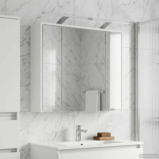 Bathroom Mirror Cabinet White 73.5 x 16 x 62.5 cm