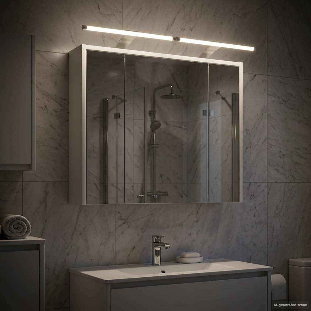 Bathroom Mirror Cabinet White 73.5 x 16 x 62.5 cm
