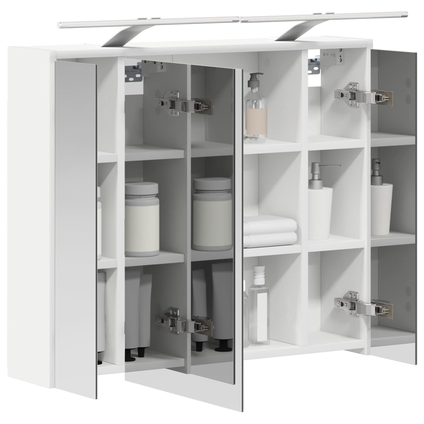Bathroom Mirror Cabinet White 73.5 x 16 x 62.5 cm