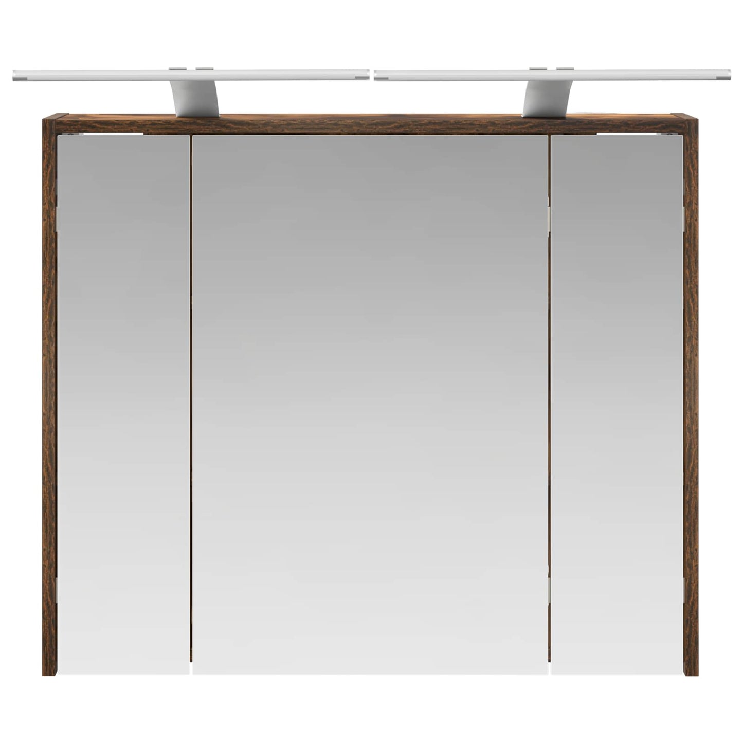Bathroom Mirror Cabinet Smoked Oak 73.5 x 16 x 62.5 cm